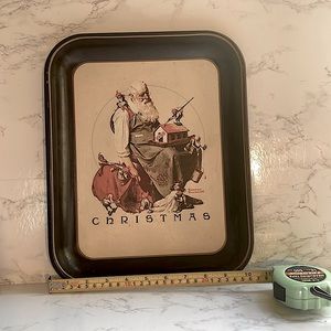 Norman Rockwell vintage first limited edition 1975 decorative tray.